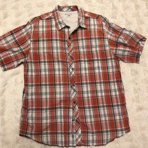 Horny Toad Men's Short Sleeve Button Down Shirt Lg